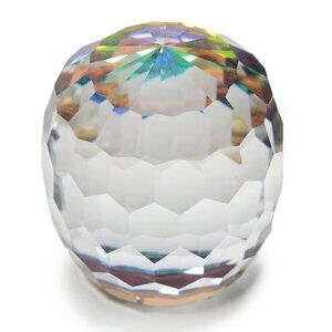 Vintage Swarovski Barrel Paperweight Vitrail Medium VM Block SC Logo 1970s Rare